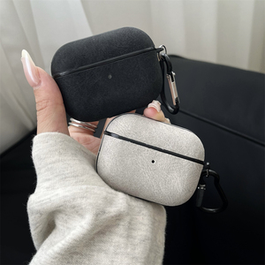 Funda de Negocios Sencilla de Cuero PU Tipo Piel de Cordero para Apple <span class=keywords><strong>Airpods</strong></span> 1 2 3 Pro y Pro 2, Cubierta para Auriculares Inalámbricos y Caja de Carga - Product Image 6