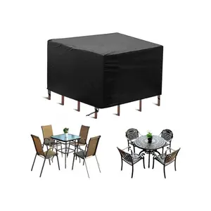 Patio Furniture Covers Waterproof Square Table and Chair Covers Waterproof 600D Oxford Outdoor Furniture Cover
