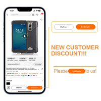 Lecteur de codes-barres Android PDA, Android 12, lecteur d'empreintes digitales portable, PDA Android avec lecteur de codes-barres infrarouge