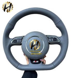 Volant sport en cuir perforé et fibre de carbone avec couleur personnalisé<span class=keywords><strong>e</strong></span> pour <span class=keywords><strong>Audi</strong></span> Q8 <span class=keywords><strong>SQ8</strong></span> A3 A4 A5 A6 A7 S3 S4 RS3 RS5 RS6 RS7 - Product Image 1