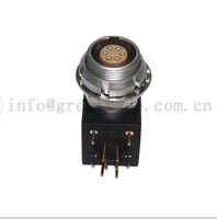 12mm EXG 1B coude à 90 degrés femelle prise fixe deux écrous prise pour circuit imprimé PCB prise