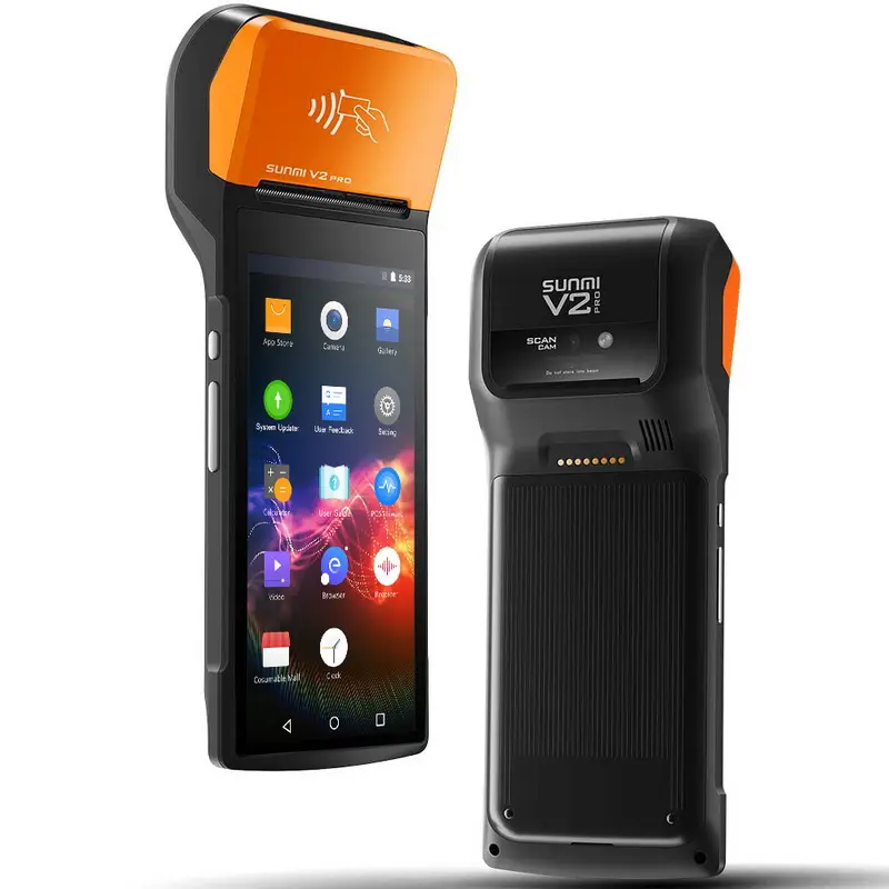 Sunmi V2 Pro NFC 5.99นิ้ว4G Credit Card Terminal เครื่อง POS Android Rfid POS Terminal