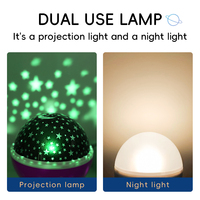 Projecteur de Veilleuse Étoilée Rotatif à 360 Degrés à Changement de Couleur en ABS Moderne, Éclairage Ciel Étoilé pour Chambre d'Enfant, Cadeaux, Idéal pour Dropshipping