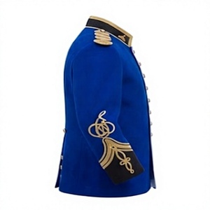 Royal Blue Ceremonial Uniform Jacket Style Formal Men's Outerwear Custom Logo Badge Uniform - Product Image 3