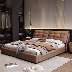 <span class=keywords><strong>Lit</strong></span> Double King Size Rembourré en Bois de Luxe Moderne avec Tiroirs et Matelas Intégré – Collection Chambre à Coucher - Product Image 6