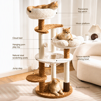 Arbre à chat avec capsule spatiale, condo multi-niveaux pour chat, griffoir en sisal, grand structure d'escalade pour chats d'intérieur