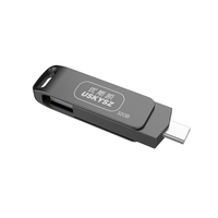 USB Flash Drive logam, Flash Drive kecepatan tinggi 300 MB/S, Stik Usb Solid kustom 256GB 512GB GB