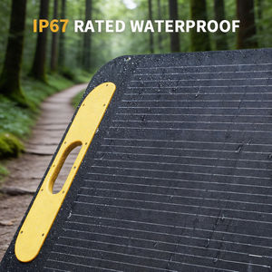 Panneau solaire portable pliable noir haute efficacité, résistant aux intempéries, 100W 19V (23% de conversion), avec béquilles réglables - Product Image 6