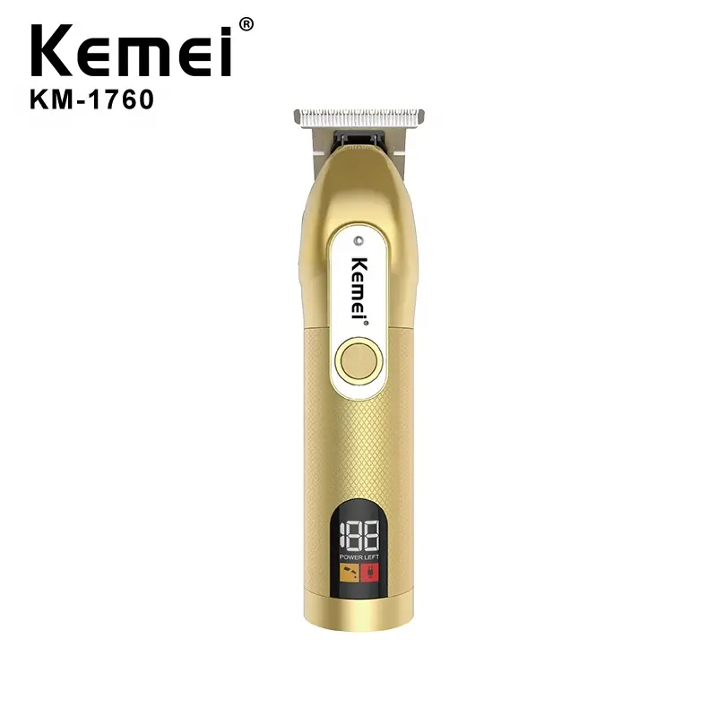 Kemei Km-1760 professionale barbiere ricaricabile salone elettrico barba tagliacapelli macchina taglio capelli Usb 10W DC 5V 173g