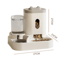 Mangeoire automatique pour chien et chat et distributeur d'eau par gravité ensemble mangeoire et abreuvoir avec bol pour animal de compagnie pour petit chien moyen chiot chaton