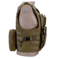 Chaleco Táctico Multifuncional de Liberación Rápida para Hombre, Chaleco de Seguridad para Caza y Deportes al Aire Libre