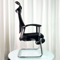 Chaise de bureau ergonomique inclinable, moderne, minimaliste, en maille respirante, confortable pour les siestes de l'après-midi, pivotante et réglable en hauteur