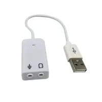 USB 2.0 וירטואלי 7.1 ערוץ Xear 3D חיצוני USB כרטיס קול אודיו מתאם עבור Windows XP Win 7 8