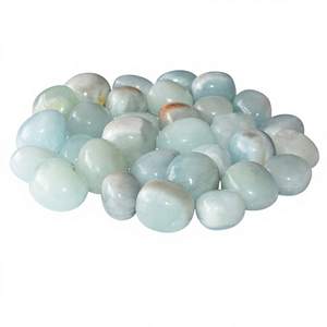 Piedras de <span class=keywords><strong>Cristal</strong></span> de <span class=keywords><strong>Aguamarina</strong></span> Natural al por Mayor, 20-30 mm, Pulimentadas, de Forma Irregular, Tema Budista, Portátiles para Decoración del Hogar - Product Image 1