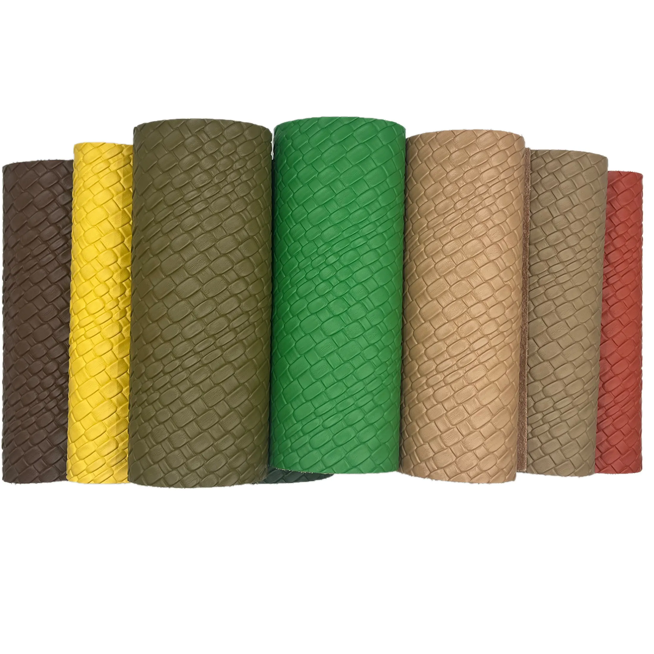 High End Series of Practical Woven PU Fabric for Car Seat Leather Fabric for Sofa Embroidery Fabrics for Upholstery Chairs