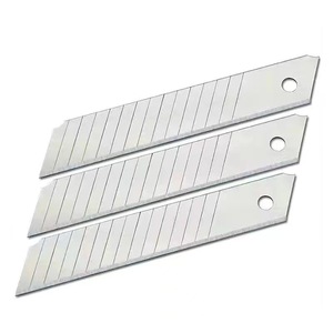 ใบมีดคัตเตอร์ขนาด 18 มม. แพ็ค 10 ใบ ใบมีดสแตนเลสอย่างดี แข็งแรง ทนทาน สำหรับตัดวอลเปเปอร์ พรม - Product Image 1