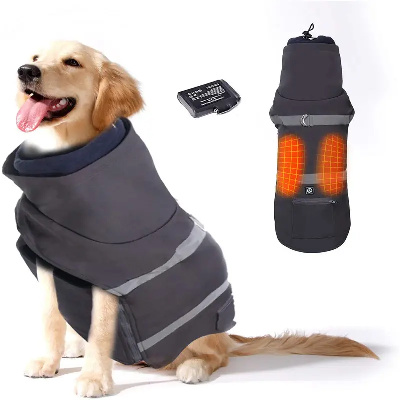 Pet Coats & Jackets roupa do cão roupas aquecidas Bateria oem odm design
