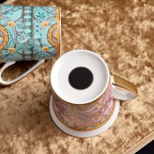 Gift <b>Set</b> <b>Bone</b> <b>China</b> Ceramic Cups with Head Style Cap for BFF Office Afternoon <b>Tea</b> Presentable Teacup <b>Set</b> - Product Image 4