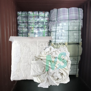 Chiffons de nettoyage de qualité supérieure, chiffons en coton blanc, matériau haute densité, chiffons industriels pour l'entretien et le nettoyage des équipements d'usine - Product Image 1