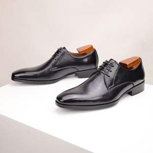 Men's Breathable And Fashionable Leather Shoes Business Formal Flat Casual Shoes Outdoor <b>Height</b> <b>Increasing</b> Large Sized Shoes Men - Product Image 2