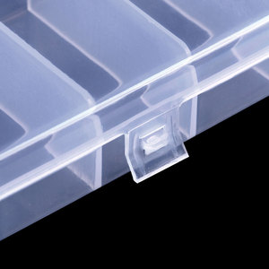 Boîte transparente en plastique pour la pêche, accessoire de <span class=keywords><strong>leurre</strong></span> pour attraper des poissons, couche unique, 1 pièce - Product Image 4