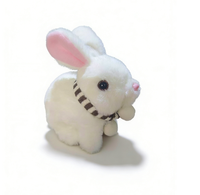 Adorable jouet en peluche interactif en forme de lapin carotte, avec rembourrage en coton PP, qui marche et parle, 12x8x13cm, peluche et plastique, unisexe