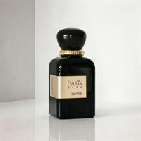 Flacons de parfum fantaisie personnalisés à col serti 30 ml 50 ml 100 ml Flacons de parfum de luxe en verre coloré avec bouchon