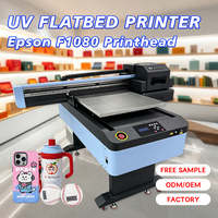 Printer DTF Flatbed UV Nuoyu F6090B 600x900mm dengan Head I3200, Mendukung Tinta UV, Baru, Otomatis