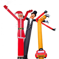 Décoration extérieure Bonhomme de neige Père Noël Danseurs gonflables du ciel Danseur d'air gonflable Noël