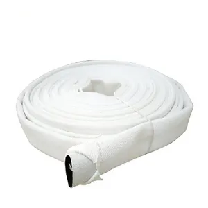 2024 new style pvc lined double jacket canvas 16bar fire hose for fire fighting rescue