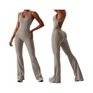 ชุดบอดี้สูทออกกำลังกายแบบแห้งเร็วปรับแต่งได้สำหรับผู้หญิง ชุดจั๊มสูทโยคะแบบชิ้นเดียวสำหรับออกกำลังกายและโยคะ - Product Image 4