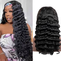 10A ali Grace Perruques Bandeau Cheveux Humains Brésiliens Véritables Longs 24 Pouces Naturels Jerry Bouclés 180 Densité Du Vendeur Chinois
