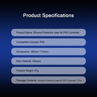 Coque en silicone ergonomique antidérapante tricolore texturée, résistante à la transpiration, lavable, confortable pour la console PS5, accessoires PS5