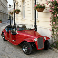 Voiture électrique ZHENDA, style antique rétro classique, convertible, 4 sièges en cuir souple, peinture 3K, véhicule touristique de tourisme en vente