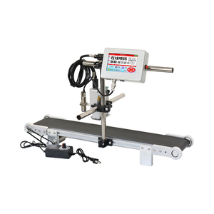Impresora de inyección de tinta industrial en línea, codificadora automática de fecha para bolsas, impresora de sobremesa con cinta transportadora para materiales flexibles y otros. - Product Image 1