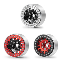 Lot de 4 anneaux de blocage de roue en métal de 1,55 pouce, type B, pour pièces de voiture RC Crawler 1/18