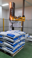 Robot de palettisation industriel de type colonne, machine de palettisation automatique pour sacs tissés avec pince à fourches pour ligne d'empilage de sacs