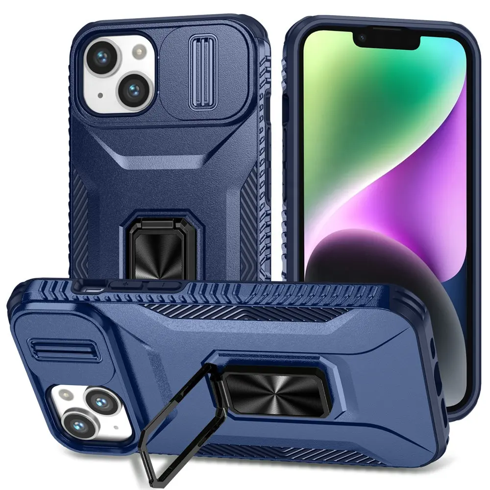 Capa de telefone à prova de choque para Xiaomi Redmi Note 10 11 Pro Plus 9A 9C 10C Poco C40 11E Lente de janela deslizante TPU Plásticos