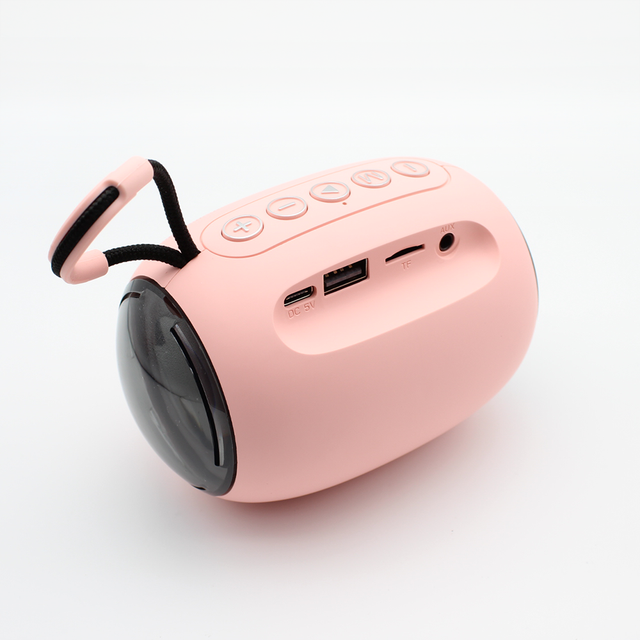 2025 Stylish Cute Portable Mini Party Outdoor Speaker RGB LED Lighting WiFi AUX Mini Wireless Speaker