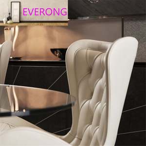 Chaises de salle à manger en bois, en tissu nubuck et en cuir microfibre, de haute qualité, neuves, de marque, pour la maison, vente en gros - Product Image 4