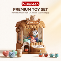 KZHM Jouets éducatifs : Machine à griffes à monnayeur pour enfants, mini machine à griffes pour peluches et œufs surprise, pièces de machine d'arcade, ensembles cadeaux pour enfants
