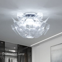 Lampu Langit-langit Kerucut Pinus PVC Bentuk Bunga Kreatif Lampu Kamar Tidur Modern Sederhana Nordik Hangat dan Romantis untuk Ruang Tamu Kecil Rumah