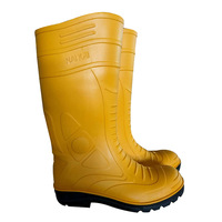 Bottes de pluie montantes universelles pour hommes, à embout d'acier, fournies par le fabricant – Résistantes à l'usure, anti-perforation, en PVC mat