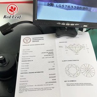 Redleaf IGI Sertifikalı Laboratuvarda Yetiştirilmiş Elmaslar 0.3-6 karat DEF Renk VVS VS Berraklık CVD ve HPHT Ham ve Cilalı Gevşek Taşlar