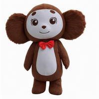 Costume de mascotte de gorille gonflable, costume de performance personnalisé, marque privée, tissu doux, certifié CE, taille adulte 2,2 m, 1 pièce