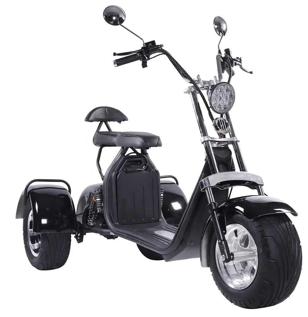 Três rodas motorizar e-trike scooter elétrico de carga bicicleta elétrica trike scooter para adultos 60v 1000w 2000w 3000w e-triciclo