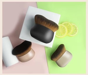 Pinceau Kabuki de <span class=keywords><strong>Maquillage</strong></span> Écologique de Haute Qualité, Manche en Plastique, Poils Synthétiques, Outil de <span class=keywords><strong>Maquillage</strong></span> <span class=keywords><strong>Désinfectant</strong></span>, Rasage du Visage JHD - Product Image 2