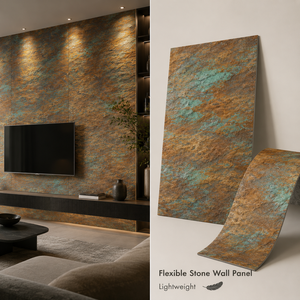 Panneau mural en pierre souple, léger, imperméable, imitation pierre de montagne artificielle, 3D, pour décoration murale extérieure - Product Image 1