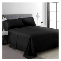 Parures de draps brodés 200 fils/cm² 4 pièces (drap-housse et drap plat) – Vente directe usine – Ensemble de literie pour appartement