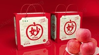 Carton ondulé rigide écologique et recyclable avec gaufrage pour l'emballage de fruits de mer et de fruits, montage facile, approvisionnement pour marchés locaux de produits frais
